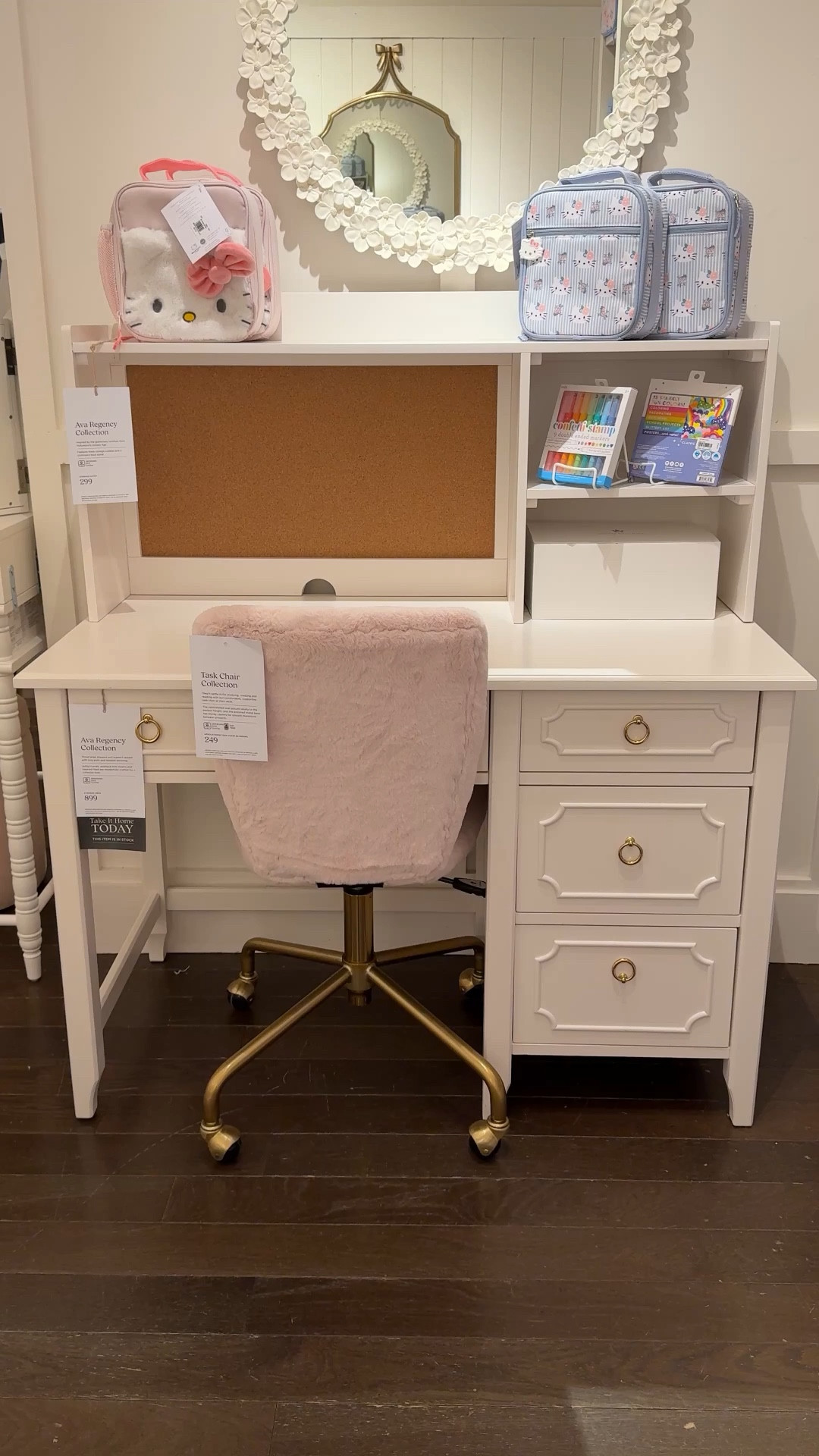 A sweet and timeless study space for a little girl’s room! 🎀 The Ava Regency Storage Desk with Hutch from Pottery Barn Kids brings such classic charm with its delicate trim detailing! 🤍 The built-in hutch with shelves and corkboard keeps books, supplies, and notes beautifully organized while the drawers add extra storage below. 📖 Both pretty and practical, it’s a lovely desk setup that grows with them. Linked this piece along with more from the Ava Regency collection to shop! 💫 #PotteryBarnKids #GirlsRoomInspo #KidsDesk

#LTKHome #LTKKids #LTKSaleAlert