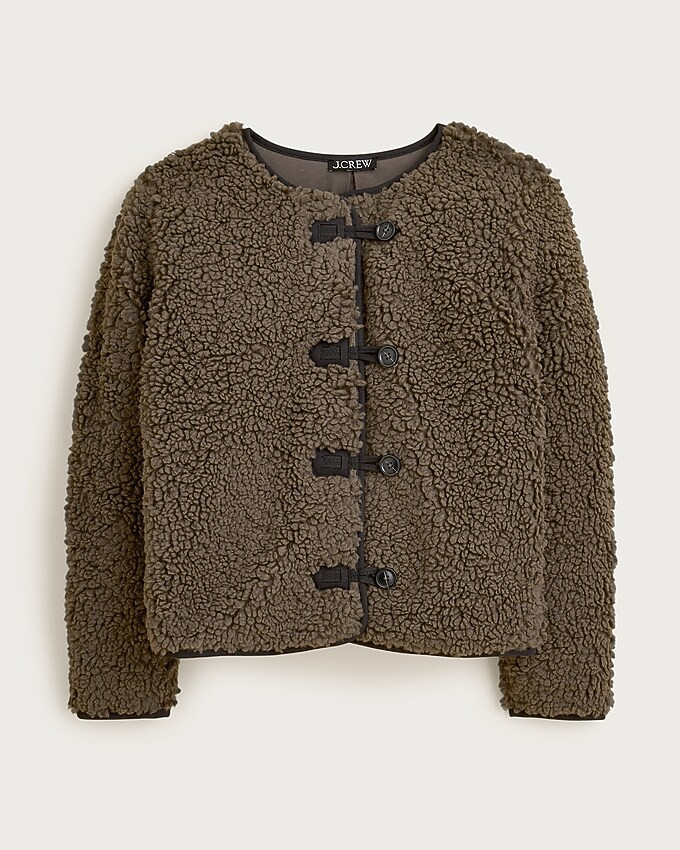 Sherpa fleece toggle jacket | J. Crew US