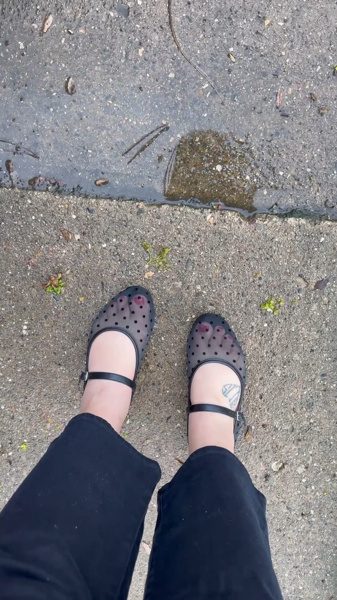 How cute are these polka dot mesh Mary Janes from Abercrombie?! I needed new black flats and these totally fit the bill.

#LTKshoecrush


#LTKSaleAlert