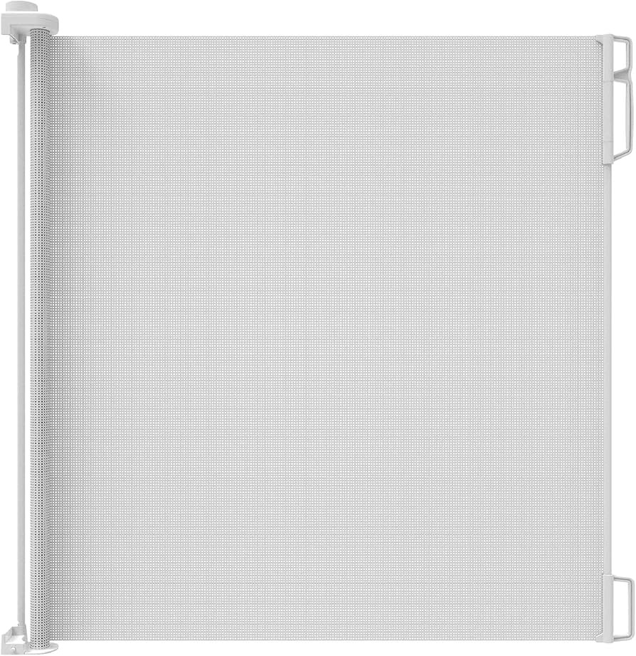 Perma Child Safety Indoor/Outdoor Retractable Baby Gate 41" Tall, Extends to 71" Wide, White | Amazon (US)