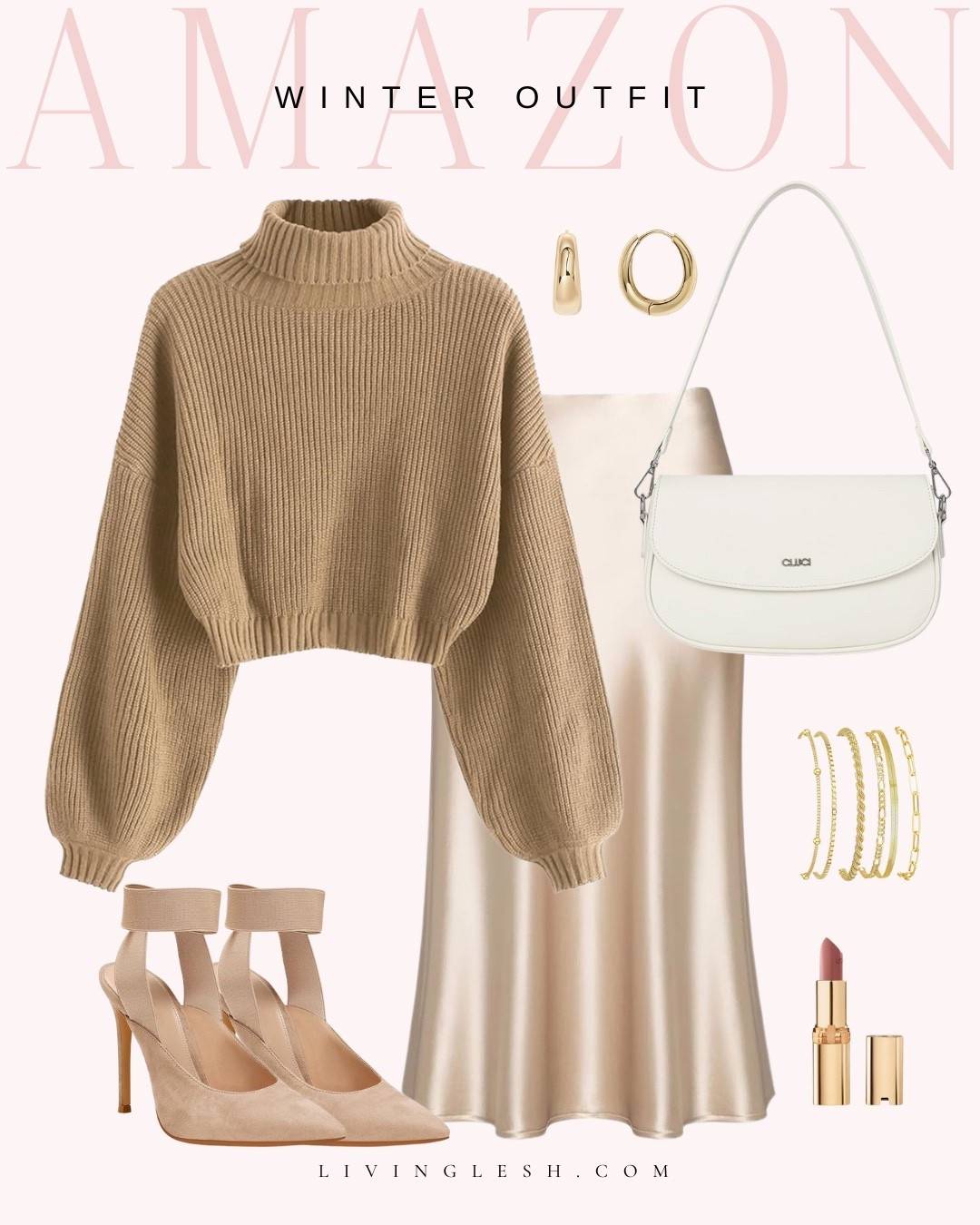 Midi skirt | Fall outfit | Turtleneck sweater | Midi skirt | Winter sweater | Heels | Amazon fashion | High heels | Church outfit | Satin skirt | Amazon finds | Winter outfit | New years outfit

#LTKootd #LTKWorkwear #LTKFindsUnder50