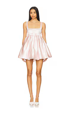 Lovers and Friends Elizabeth Mini Dress in Baby Pink from Revolve.com | Revolve Clothing (Global)