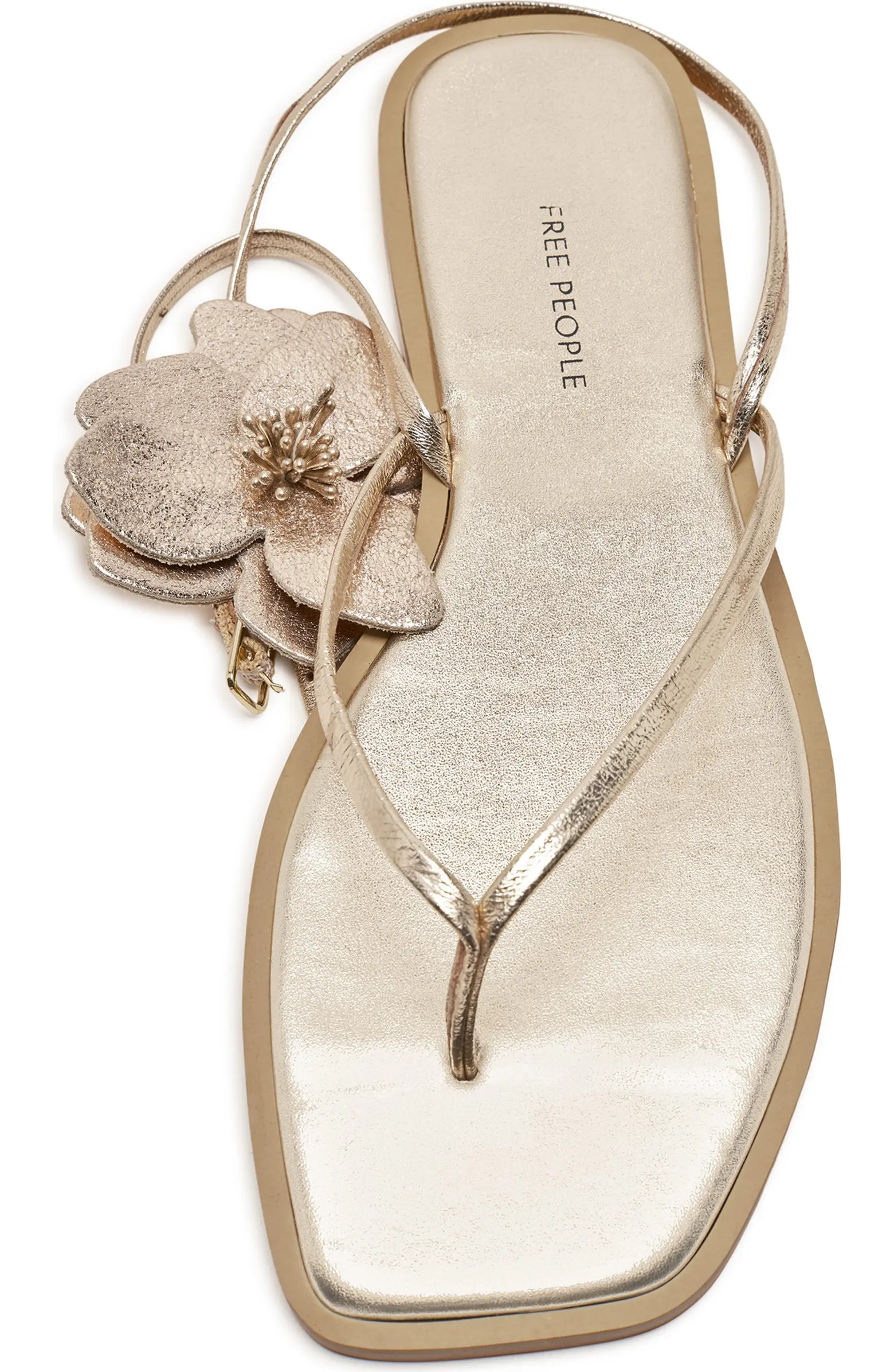Mismatched Magnolia Appliqué Ankle Strap Sandal (Women) | Nordstrom