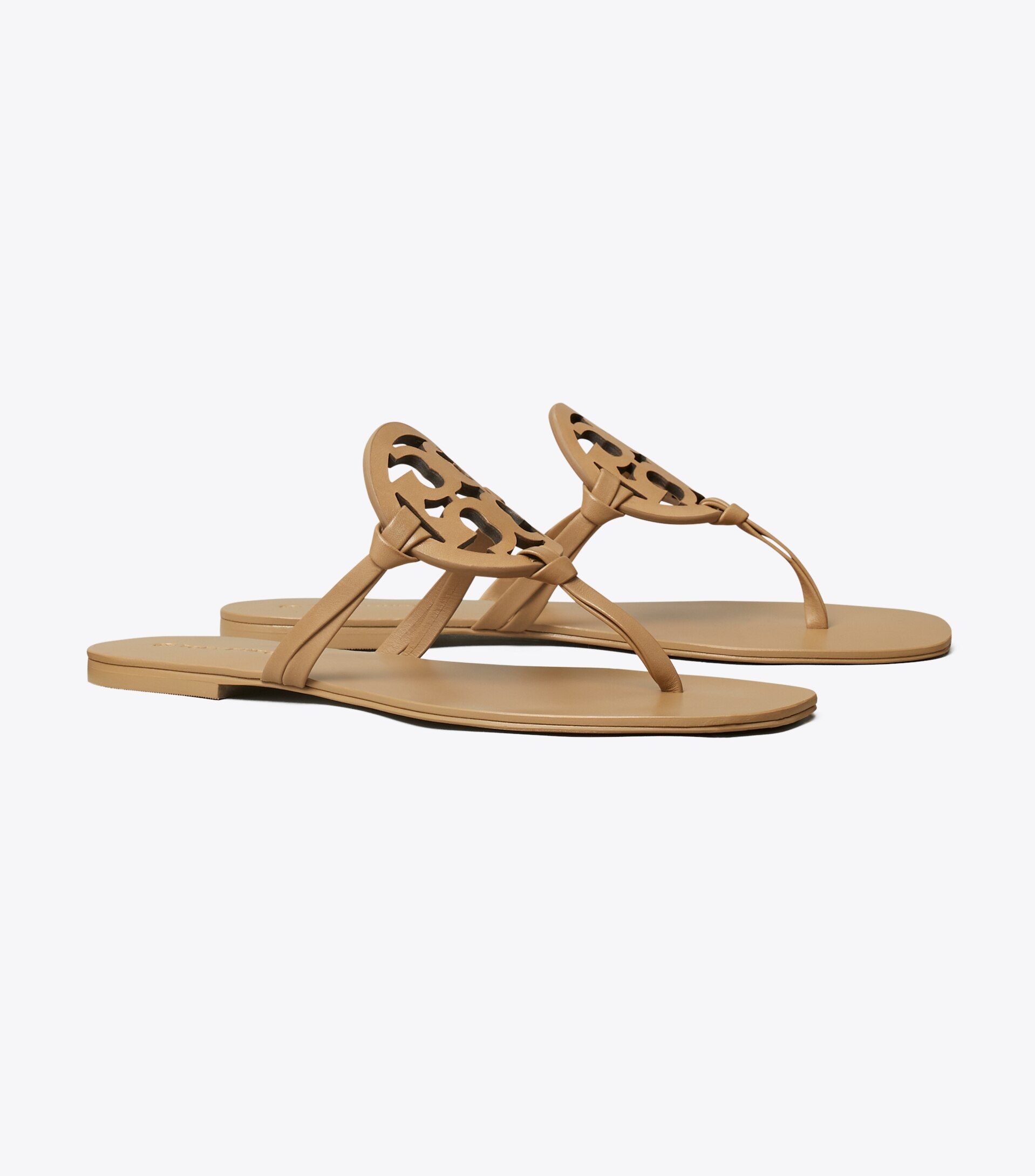 Miller Square-Toe Sandal, Leather | Tory Burch (US)