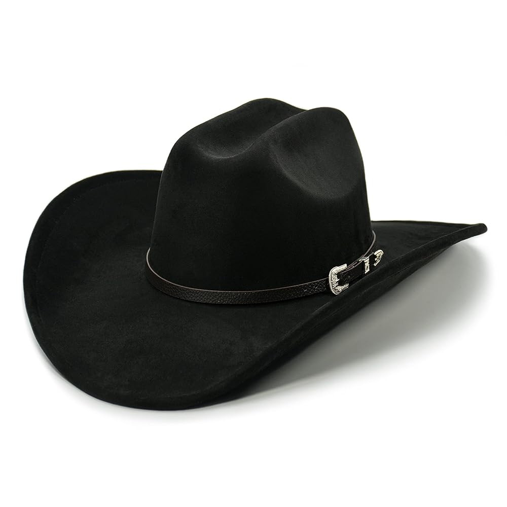 Cowboy Hat for Women and Men with Shapeable Wide Brim - Felt Cattleman Western Hats for Cowboys a... | Amazon (US)