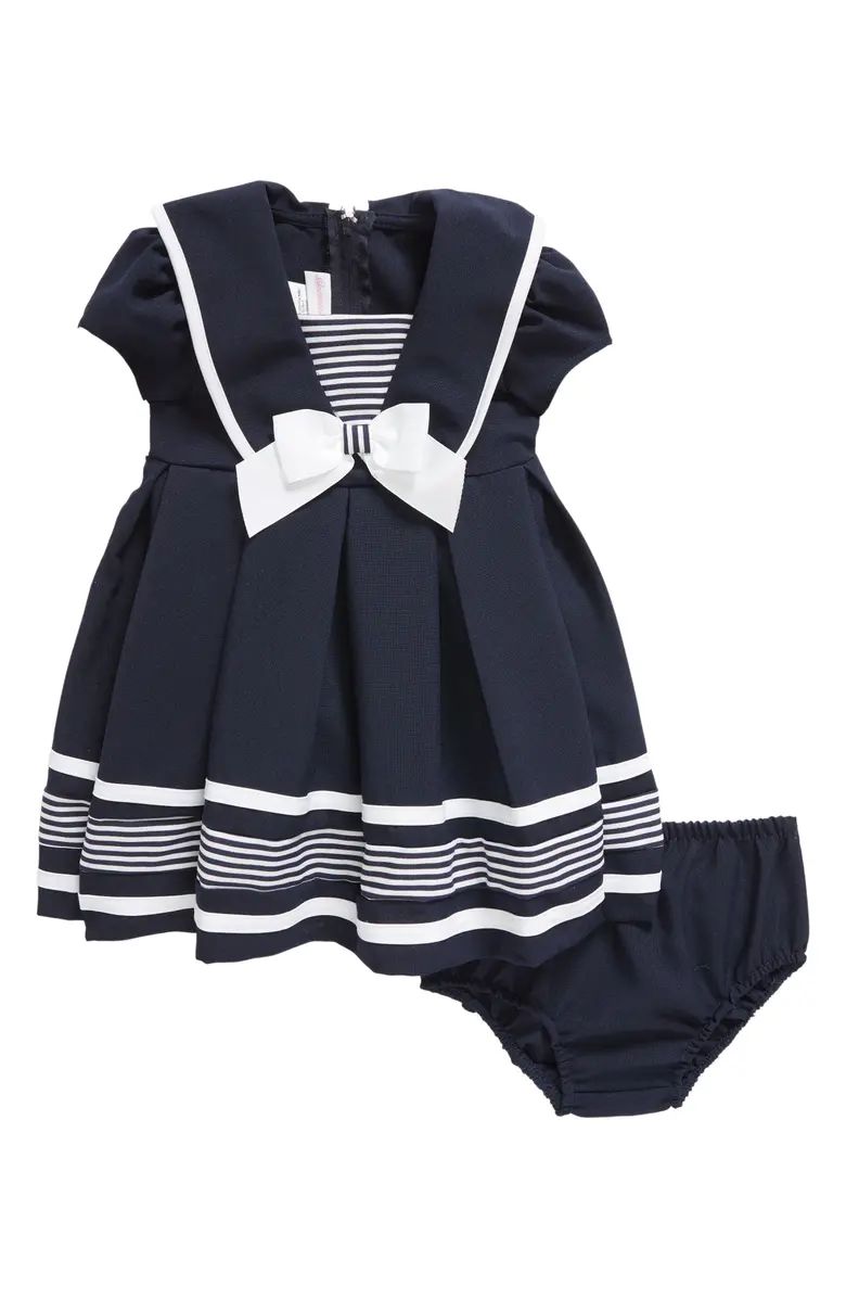Nautical Stripe Dress & Bloomers Set | Nordstrom