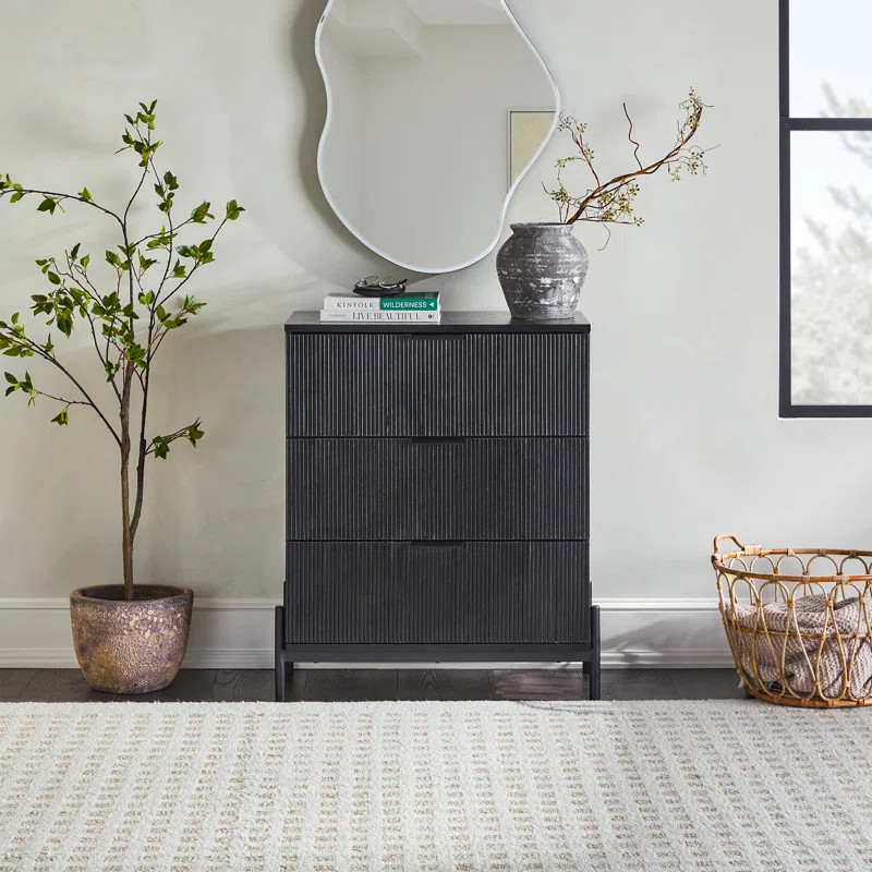 Wade Logan® Camelia Reeded 3-Drawer Dresser & Reviews | Wayfair | Wayfair North America