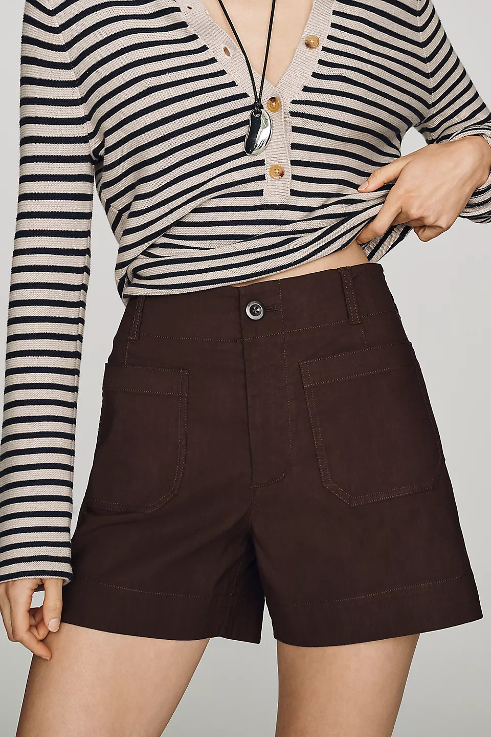 Colette High-Rise Longline Shorts | Anthropologie (US)