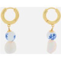 Anni Lu Women's Heloise Pearl Earrings - Brilliant Blue | Coggles (Global)