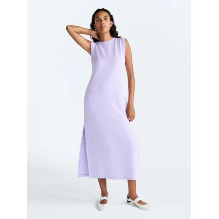 Scoop Women's and Women's Plus Scubaknit Sleeveless Maxi Dress, Sizes XS-4X | Walmart (US)