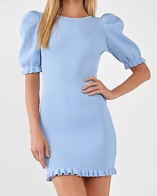 Endless Rose Puff Sleeve Mini Dress | Express