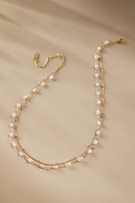 Double-Chain Pearl Necklace | Anthropologie (US)