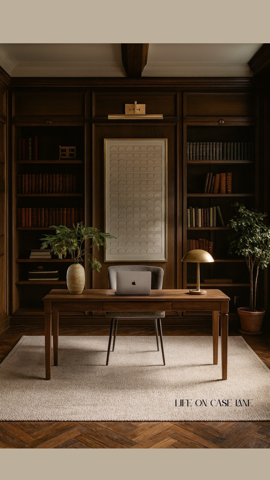 Home office inspiration for the traditional modern home.

Home office desk, office rug, neutral rug, desk accessories, shelf decor, office light, office accessories, transitional home decor, interior design ideas 


#LTKMens #LTKOver40 #LTKHome