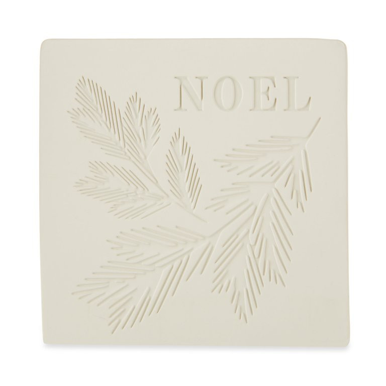 White Noel Cement Tabletop Sign, 5 in, by Holiday Time | Walmart (US)