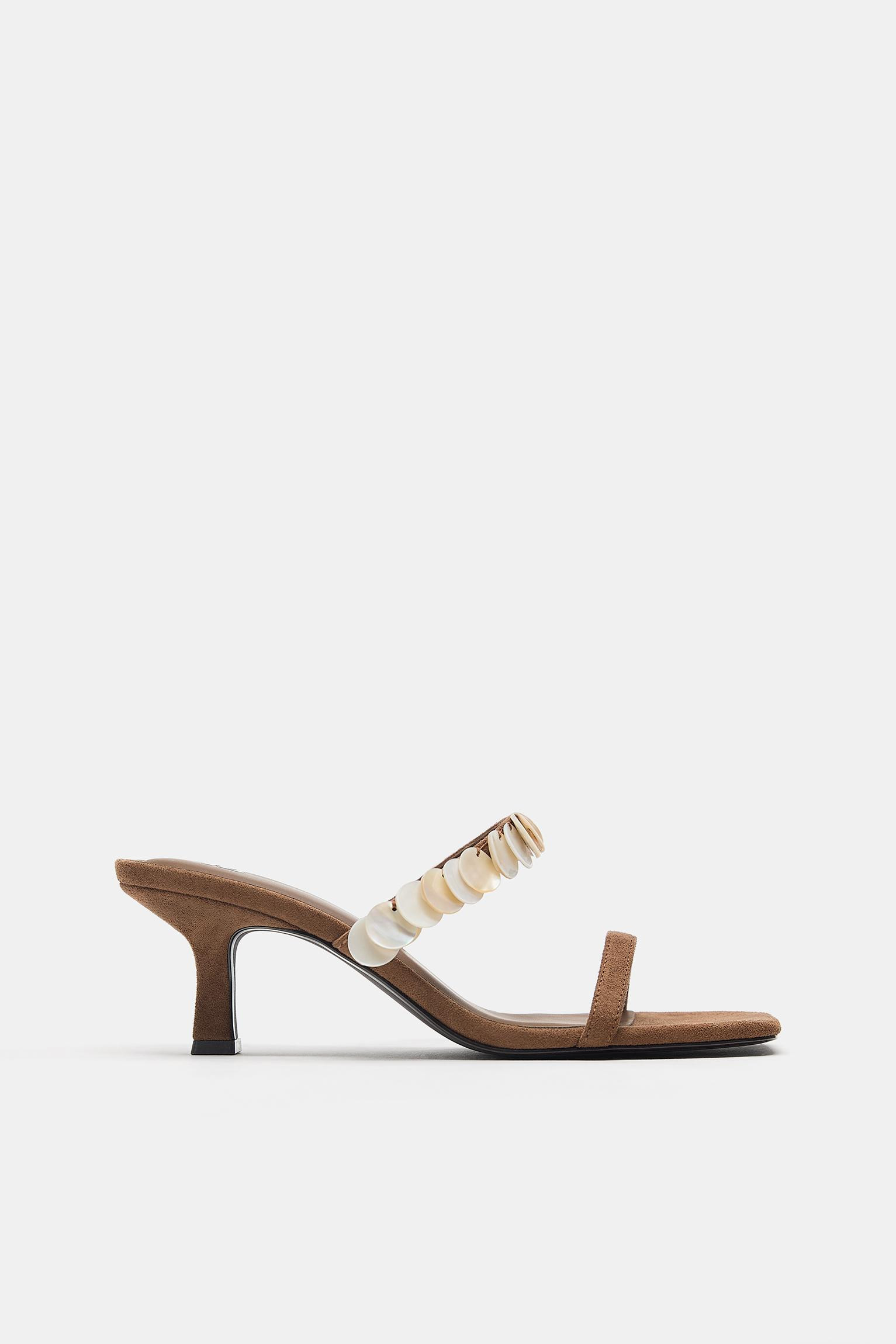 Beaded high-heel sandals | Pull&Bear United Kingdom | PULL and BEAR UK