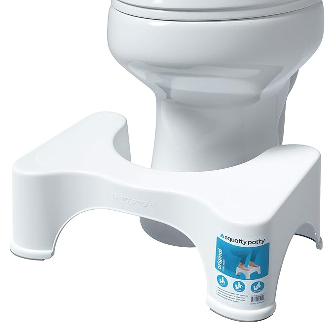 Squatty Potty The Original Bathroom Toilet Stool, 7" height, White, 7 Inch | Amazon (US)