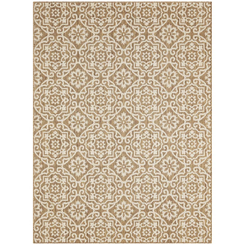 Nicole Miller New York Patio Country Danica Geometric Indoor/Outdoor Area Rug, Blue/Gray | Wayfair North America