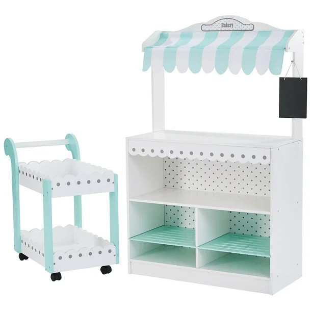 Teamson Kids My Dream Bakery shop Dessert Stand Playset Roleplay White Mint | Walmart (CA)