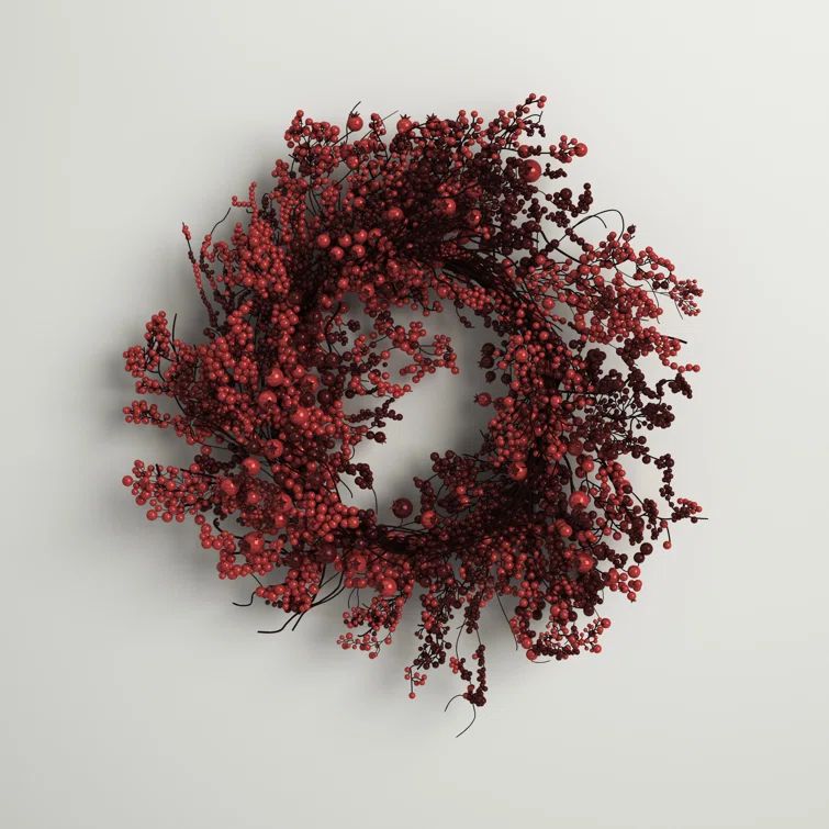 Faux Berry Foam 22'' Wreath | Wayfair North America