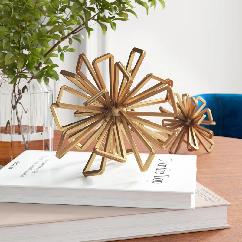 2 Piece Sienna Starburst Sculpture Set | Wayfair Professional