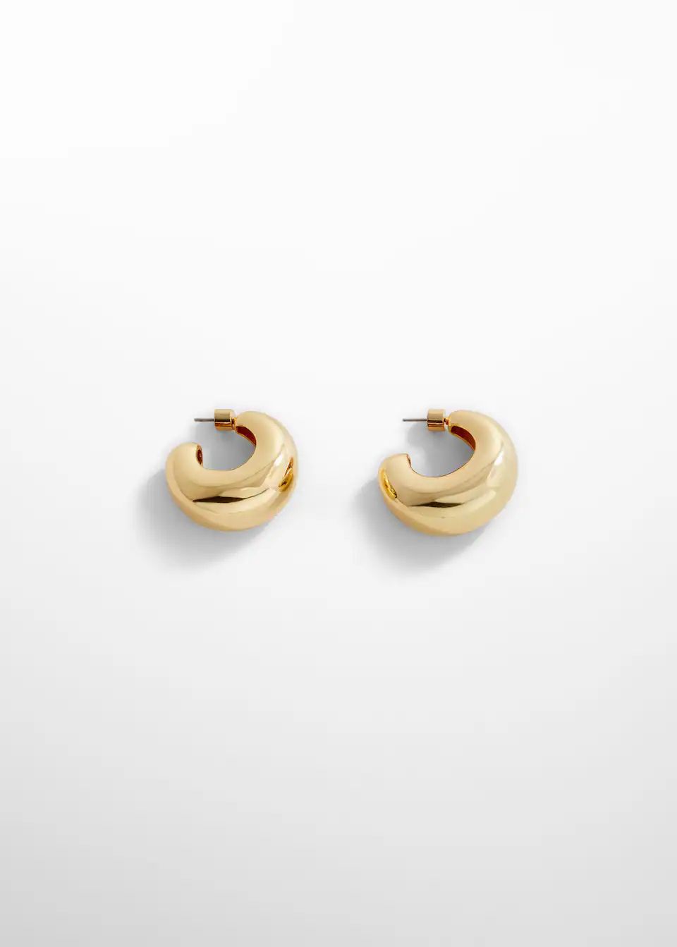 Volume hoop earrings -  Women | Mango USA | MANGO (US)