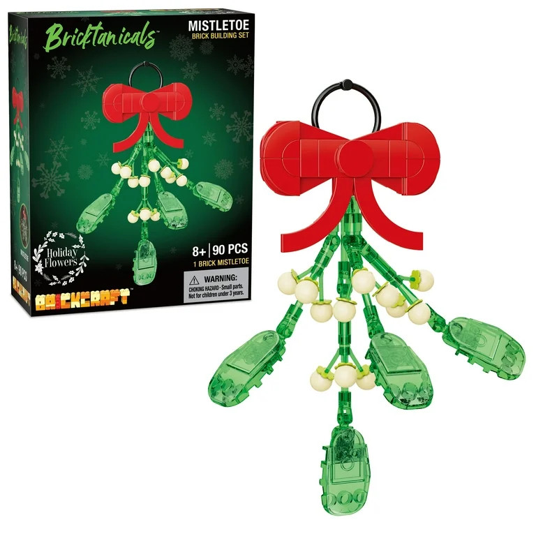Brickcraft Bricktanicals Mistletoe Brick Building Kit (90-Plastic Piece Set), DIY Building Set, C... | Walmart (US)
