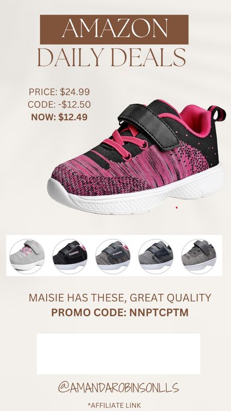 Amazon daily deals
Toddler tennis shoes 

#LTKsalealert #LTKshoecrush #LTKkids
