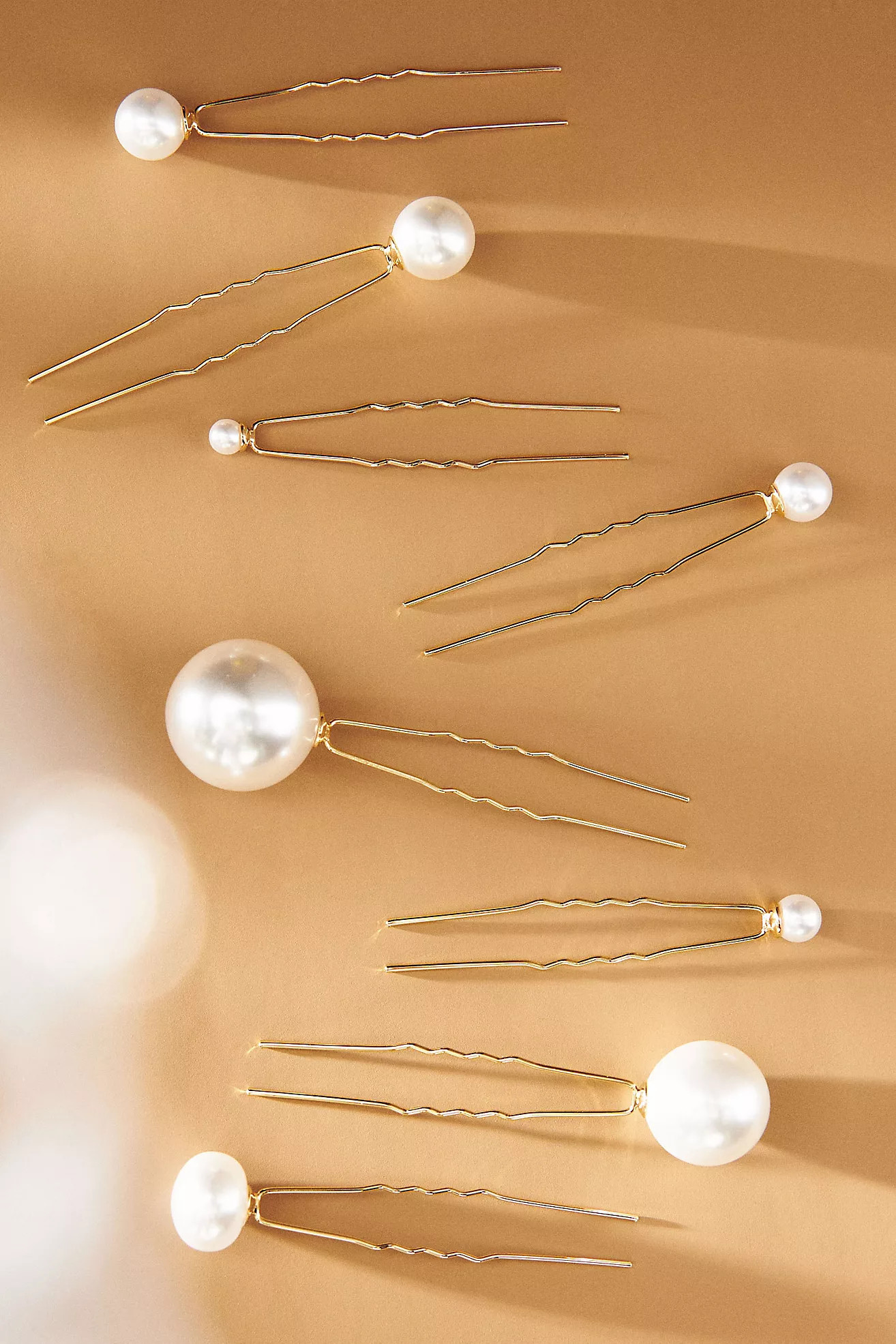 Pearl Hair Pins, Set of 8 | Anthropologie (US)