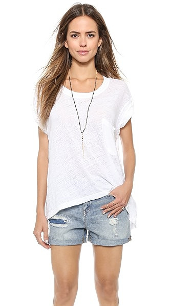 Lux Slub Rolled Cuff Tee | Shopbop