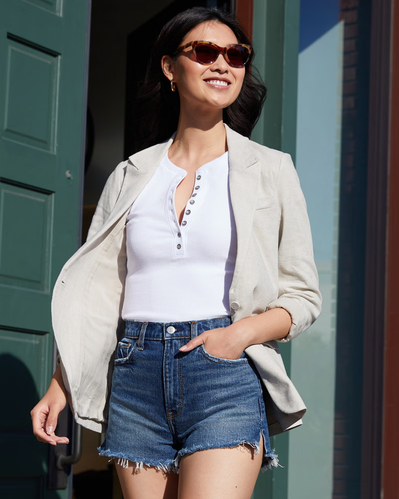 High Rise Mom Shorts | Abercrombie & Fitch (US)