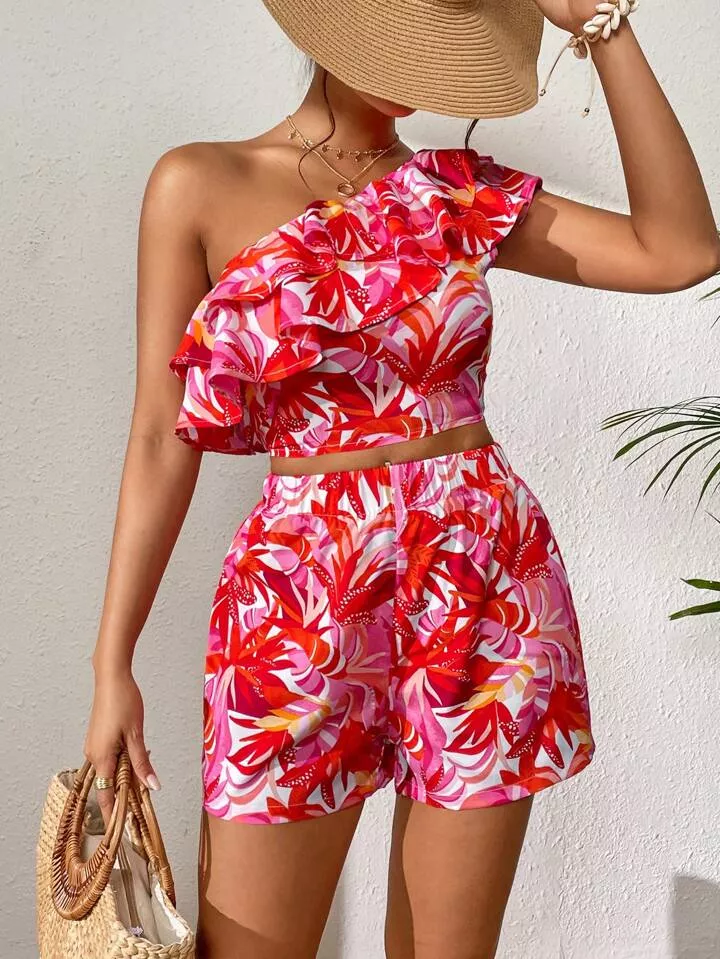 SHEIN VCAY Tropical Print Cut Out … curated on LTK