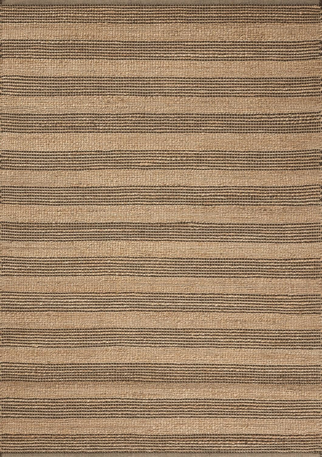 Loloi Chris Loves Julia Judy Collection JUD-06 Natural/Chocolate 7'-9" x 9'-9" Area Rug | Amazon (US)