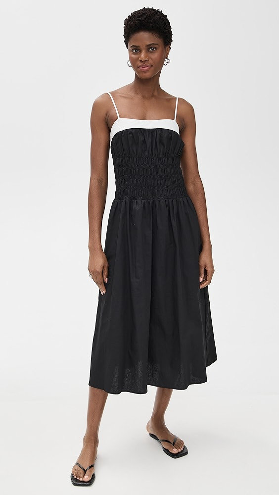 Moon River Smocked Midi Dress | Shopbop | Shopbop