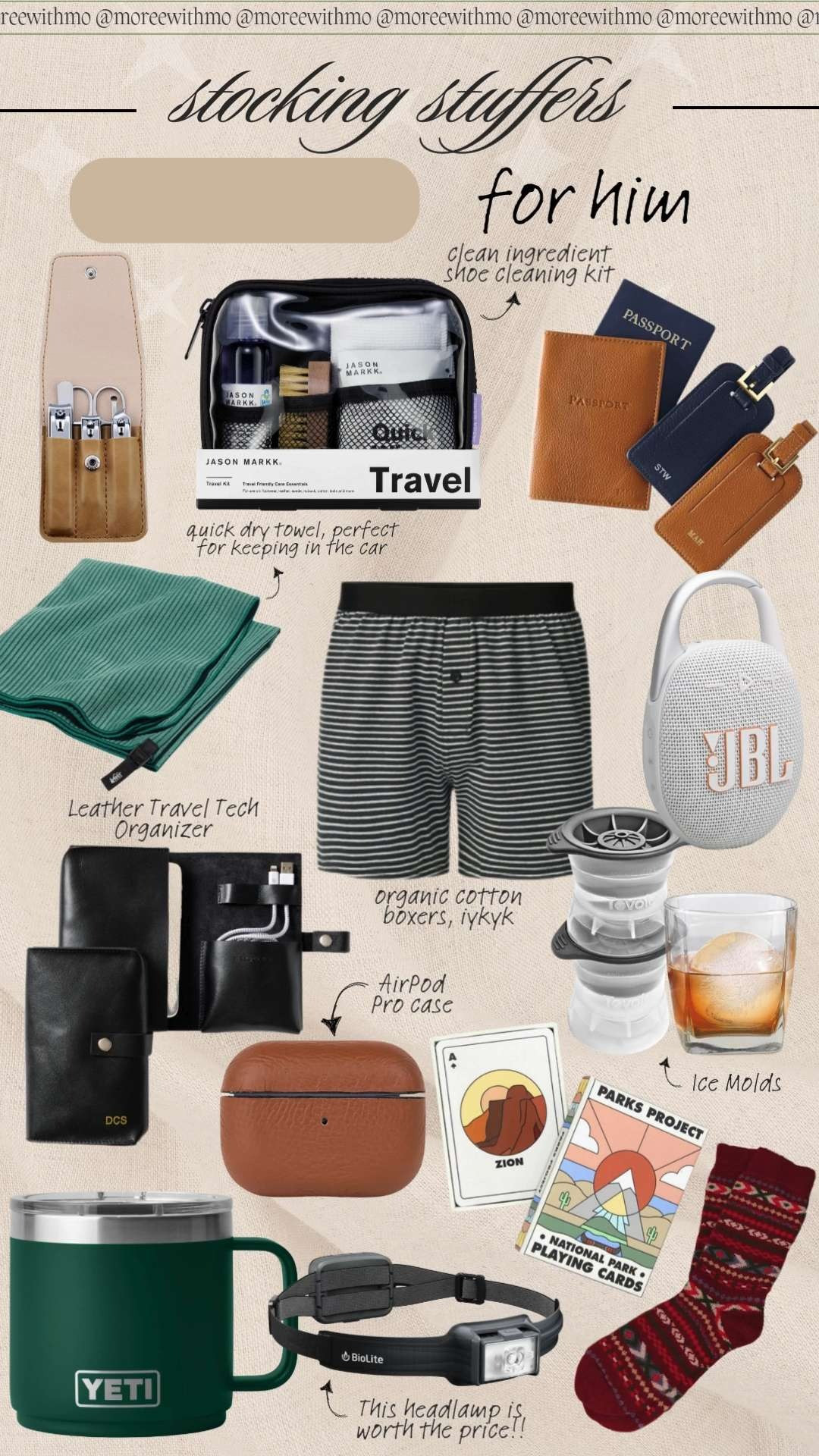 Here is a curated Christmas gift guide full of stocking stuffers for him he will actually enjoy this holiday season! 
 

 #LTKGiftGuide #LTKHoliday #LTKMens