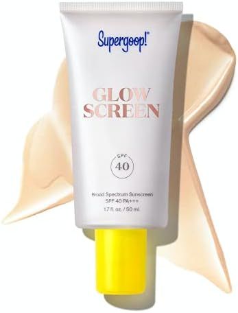 Supergoop! Glowscreen SPF 40 PA+++, 1.7 fl oz - Primer + Broad Spectrum Sunscreen with Blue-Light Pr | Amazon (US)