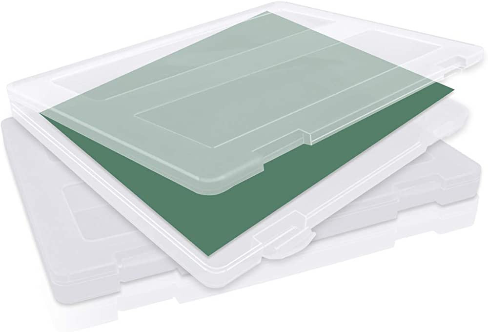 LeonBach 2 Pack A4 Plastic Paper Organizer, Magazine Case Paper Holder Case Photo Containers A4 D... | Amazon (US)