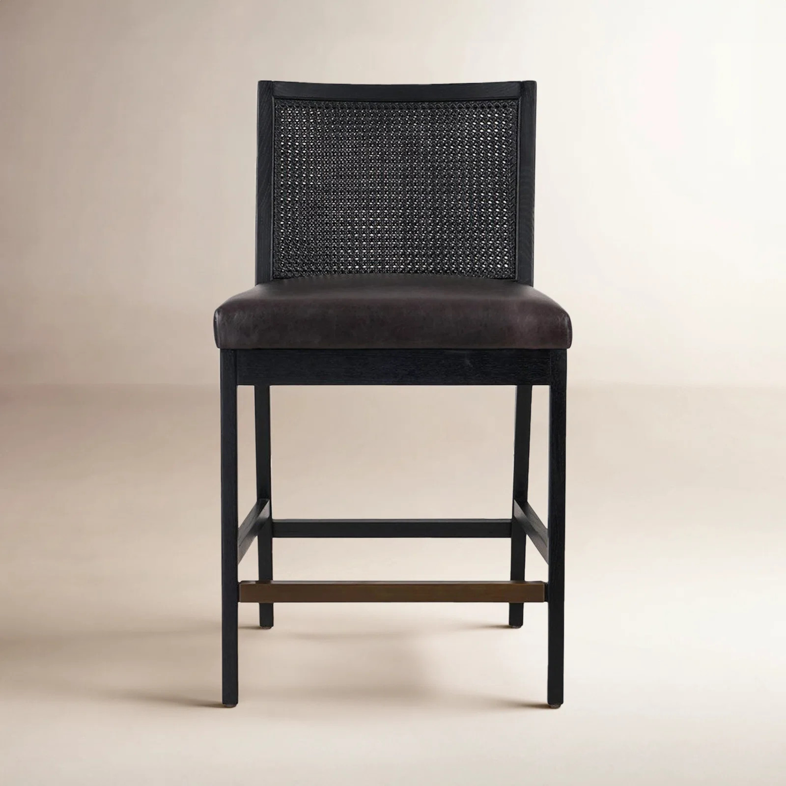 Sergi Cane Stool | Birch Lane