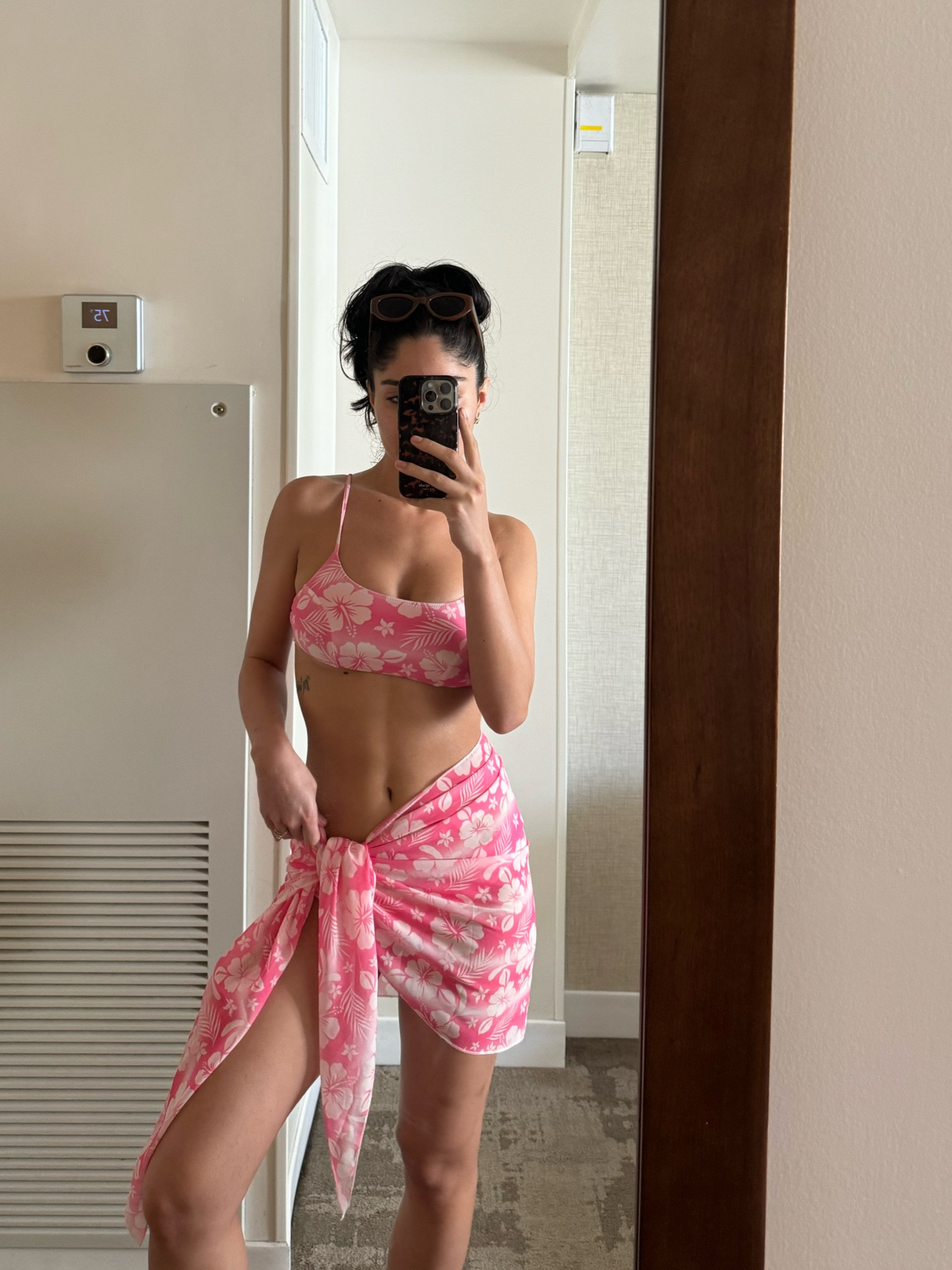 one of my favorite bikinis 🌸 Vacation Outfit, Bikini, Floral, Pink, Beach Outfit