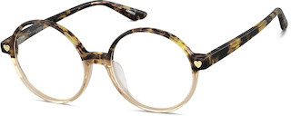Tortoiseshell Round Glasses #4449925 | Zenni Optical Eyeglasses | Zenni Optical (US & CA)