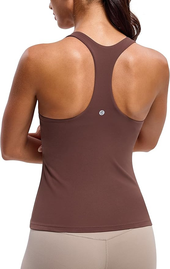 BAYDI Clouduxi Workout Tank Tops for Women Racerback Yoga Shirts with Built in Bra Gym Athletic S... | Amazon (US)