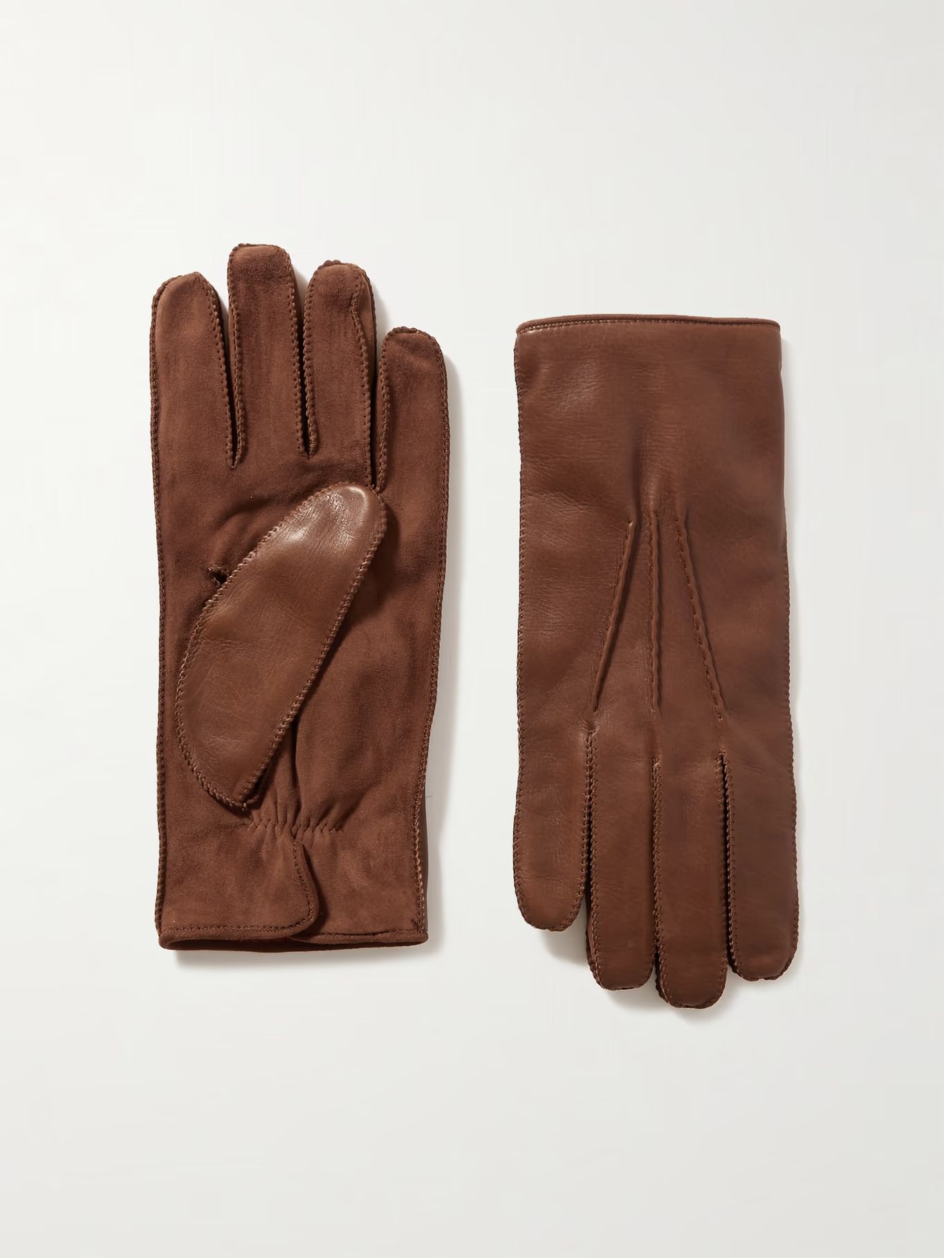 Archie Leather and Suede Gloves | Mr Porter (US & CA)