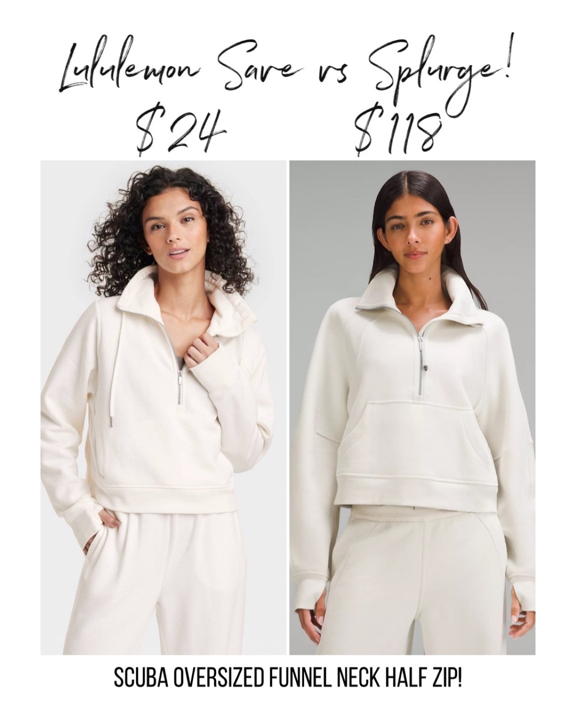 Lululemon dupe from Target for the oversized scuba funnel neck half zip! So good and a fraction of the price. I own this color and swear by them!
Fall fashion, athleisure, fall outfit, fall style, comfy style
#LTKunder100


#LTKstyletip #LTKSeasonal #LTKfindsunder100