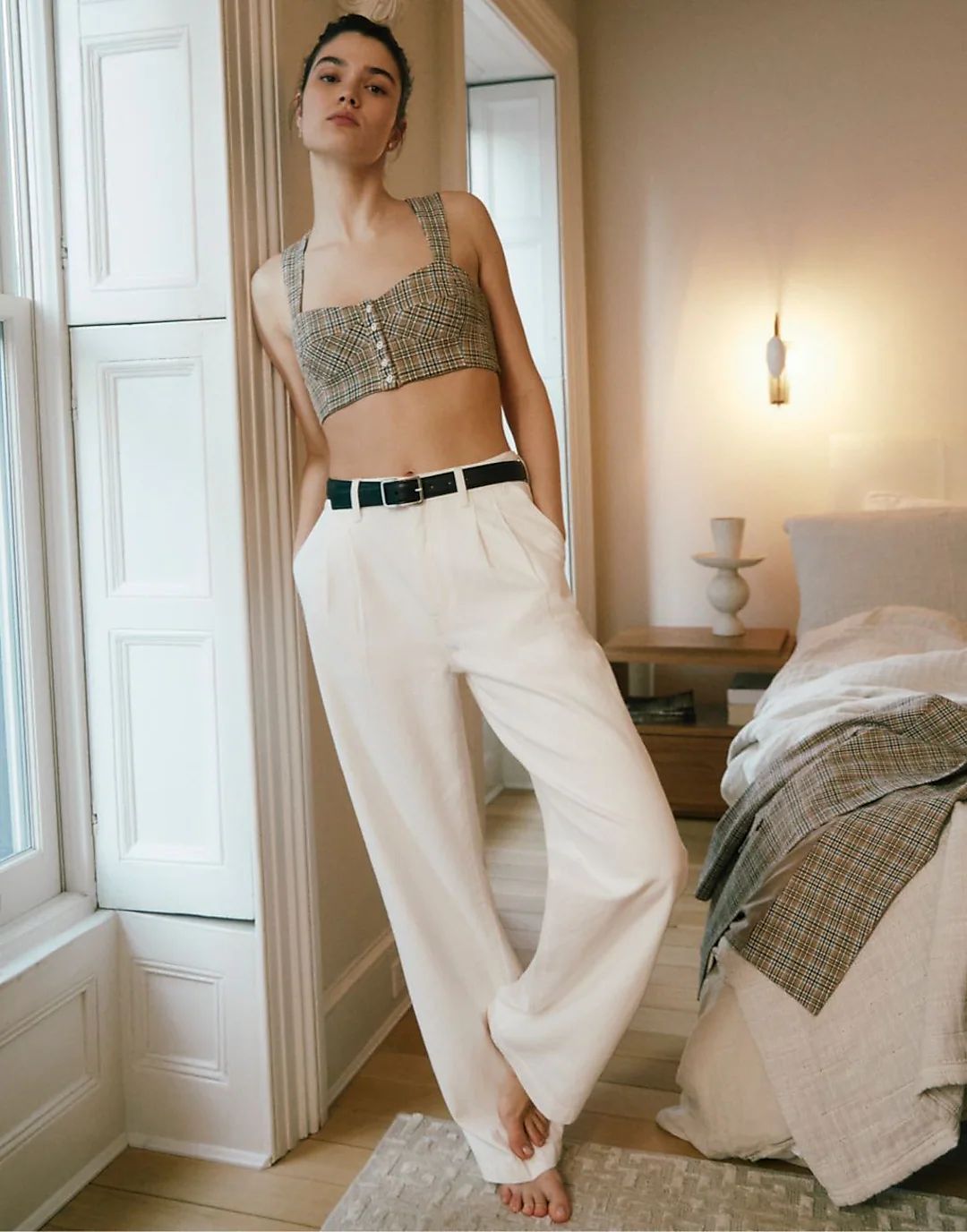 The Harlow Wide-Leg Jean in Tile White | Madewell