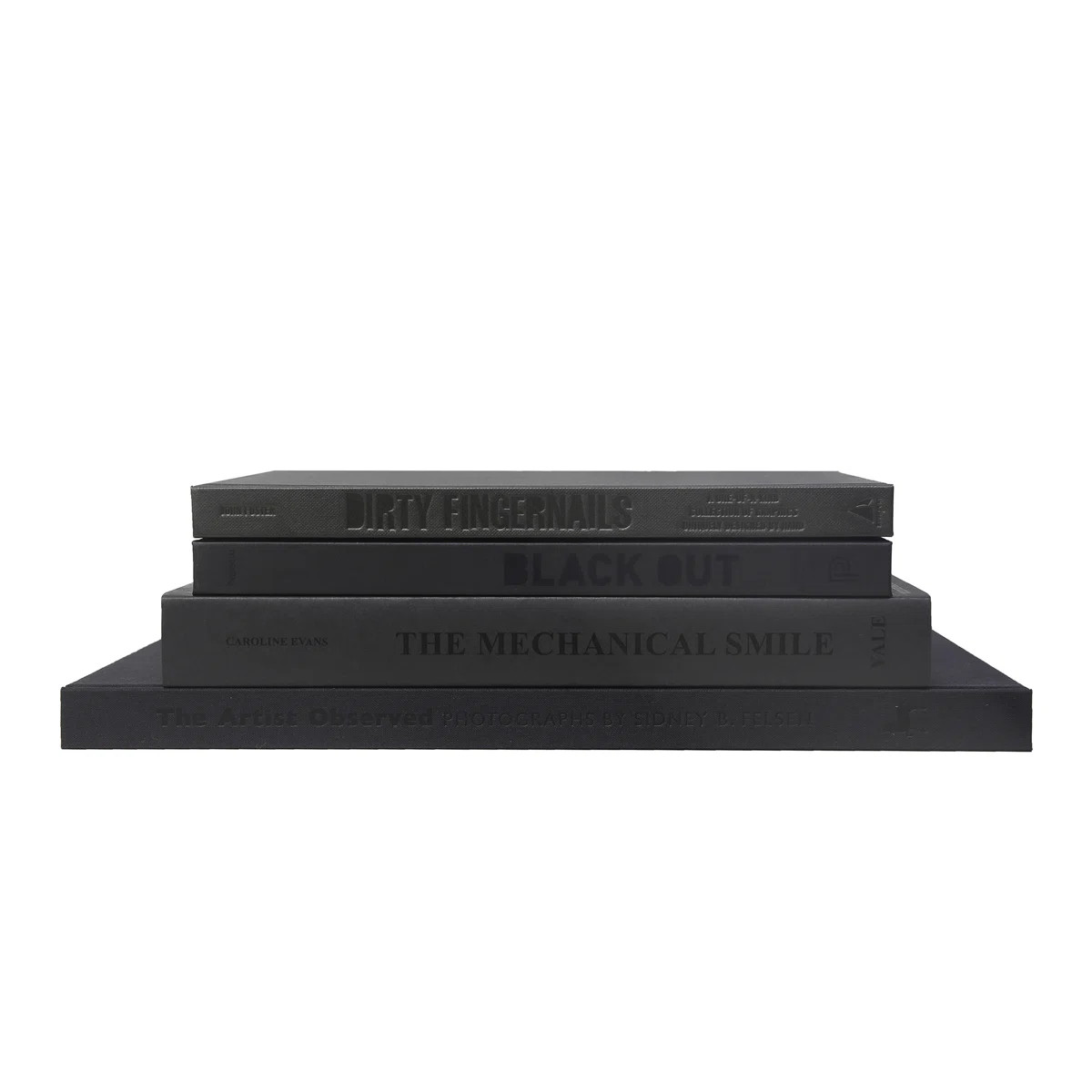Decorative Books - Charcoal Coffee Table Stack - 4 Grey Books | Wayfair North America