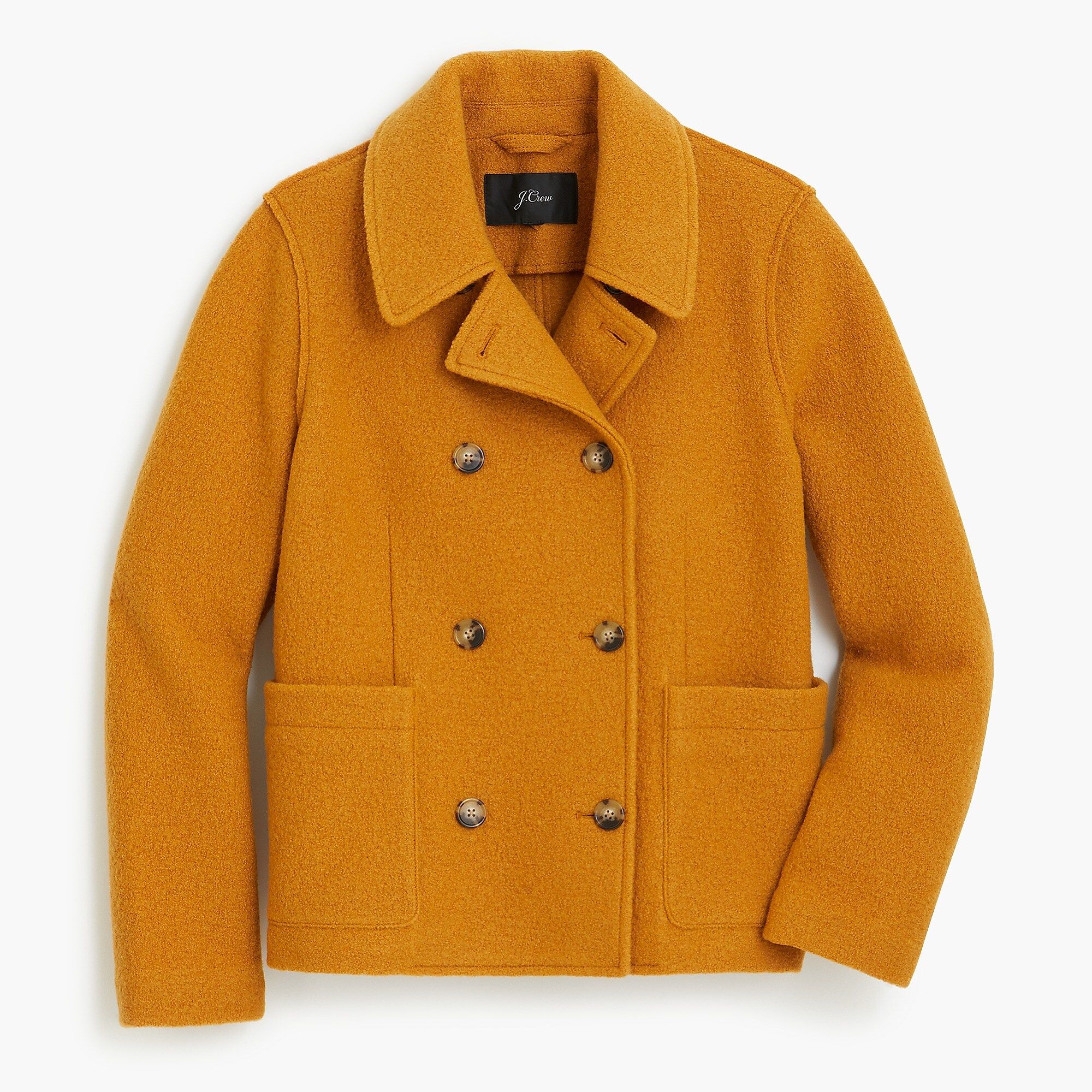 Double-breasted peacoat in Italian boiled wool | J.Crew US