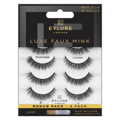 Eylure Luxe Faux Mink Lavish False Eyelashes - 4pr | Target