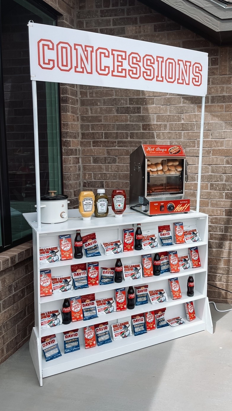Of course you have to have a concession stand + hot dog machine at a baseball themed party. #summertime #baseball #firstbirthday

#LTKParties #LTKFamily #LTKKids