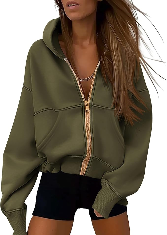 PRETTYGARDEN Hoodies for Women Sweatshirt Zip Up Hoodie Fall Fashion 2025 Trendy Long Sleeve Jack... | Amazon (US)
