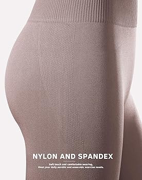 NOVA ACTIVE Workout Sets for Women 2 Piece High Waisted Seamless Leggings with Padded Stretchy Sp... | Amazon (US)