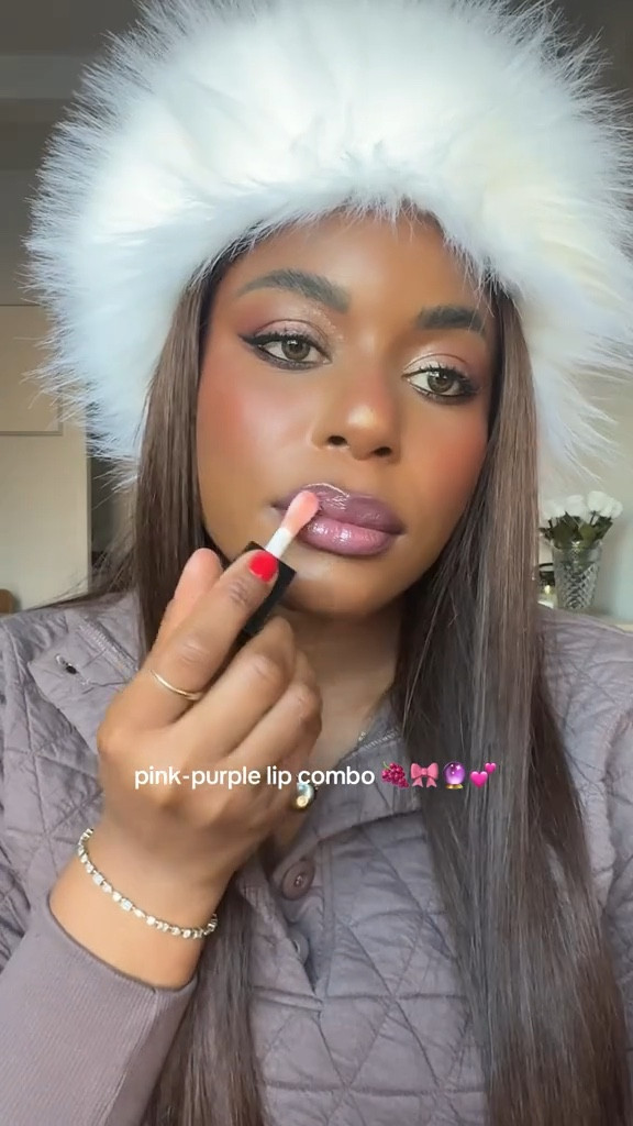 Stunning pink purple lip combo for the winter makeup season! Using Fenty beauty lip products for this pink purple combo that’s perfect for everyday! … For more links to new years eve outfit, holiday party outfit, cozy travel outfit, holiday accessories, hostess gift ideas, nye outfit, new years eve outfits, holiday outfits womens, faux fur hat, follow me on LTK! ✨


#LTKBeauty #LTKFindsUnder50 #LTKSeasonal